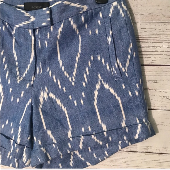 NWT J. Crew Sunfaded Ikat Shorts - Picture 5 of 7